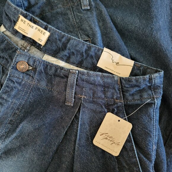 We The Free CRVY New Spin Trouser Jeans 32 Short Outerspace Dark Wash $148 NWT - Picture 10 of 12